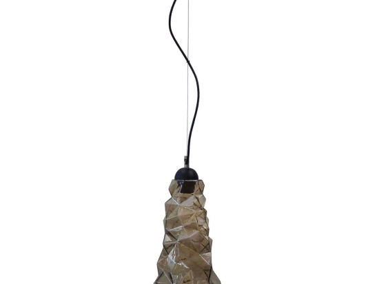 Φωτιστικό Οροφής GL-5030/18 1/L 02-0222 Fume Ice Heronia Κρύσταλλο,Μέταλλο