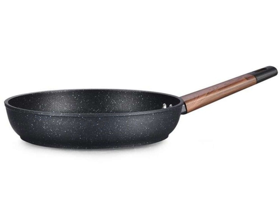 Τηγάνι Αντικολλητικό Indigo HS00160522 Φ22x4,5cm Brown-Black Max Home 22cm Αλουμίνιο