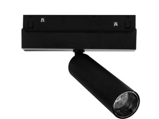 Σποτ Μαγνητικής Ράγας Μini HUBEM830B Φ3x11cm Led 800lm 8W 3000K Black Aca