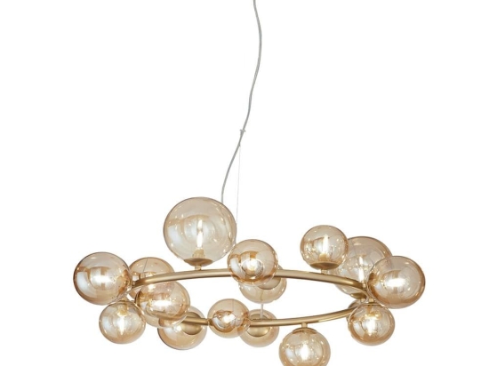Φωτιστικό Οροφής Κρεμαστό I-Honey-S16 G9 161x82cm Gold Luce Ambiente Design