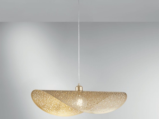 Φωτιστικό Οροφής Κρεμαστό I-RHEI-TARA-S60 E27 150x60x33cm Gold Luce Ambiente Design