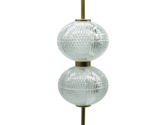 Φωτιστικό Οροφής Κρεμαστό Amarilla ID-4781 LED 30W 4000K 3000lm IP20 D15cm Clear-Gold Metanor