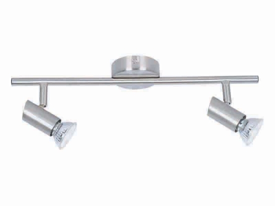 Φωτιστικό Οροφής-Σποτ 9076-2 40x15cm 2xGU10 Nickel Inlight