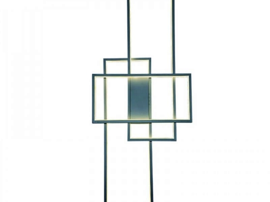 Φωτιστικό Τοίχου-Οροφής Led 6159 40x100cm 6000Lm Chrome Inlight Μέταλλο,Ακρυλικό