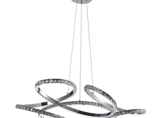 Φωτιστικό Οροφής Led 6181 70x120cm 6800Lm Chrome Inlight