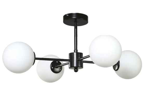 Φωτιστικό Οροφής 5016-4 50x25cm 4xG9 Black-White Inlight
