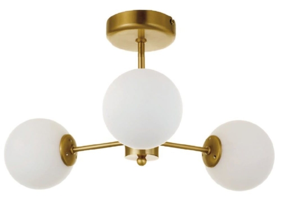 Φωτιστικό Οροφής 5015-3 45x25cm 3xG9 Gold-White Inlight