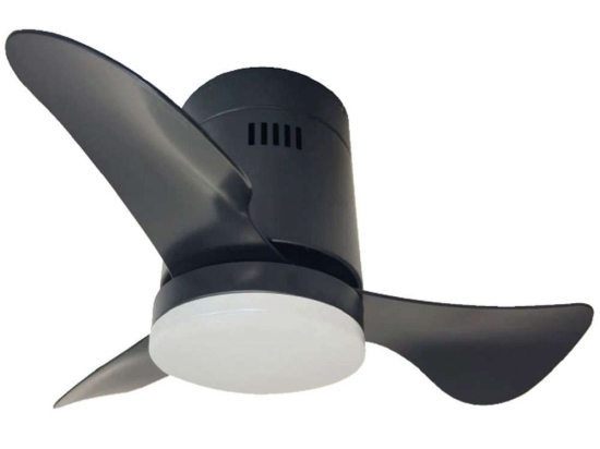 Ανεμιστήρας Οροφής Smart Elsinore 102000420 Με Φως Dim Led 15W Και Τηλεχειριστήριο Φ56x30cm Black itLighting Διάμετρος 56cm