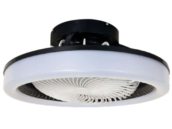 Ανεμιστήρας Οροφής Smart Eidin 101000820 Με Φως Dim Led 36W Και Τηλεχειριστήριο Φ38x20cm Black itLighting Διάμετρος 48cm