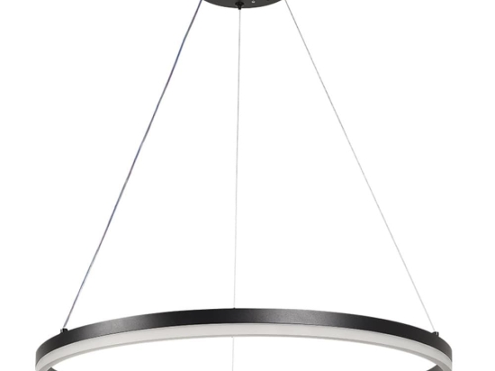 Φωτιστικό Οροφής 6095-C Led Dimmable Φ60cm 4500Lm 45W 3CCT Black Inlight