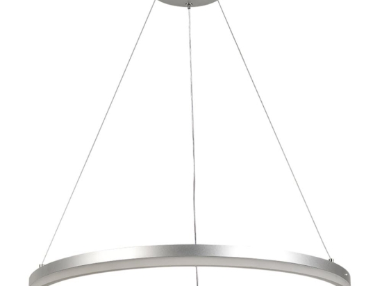 Φωτιστικό Οροφής 6095-C Led Dimmable Φ60cm 4500Lm 45W 3CCT Silver Inlight