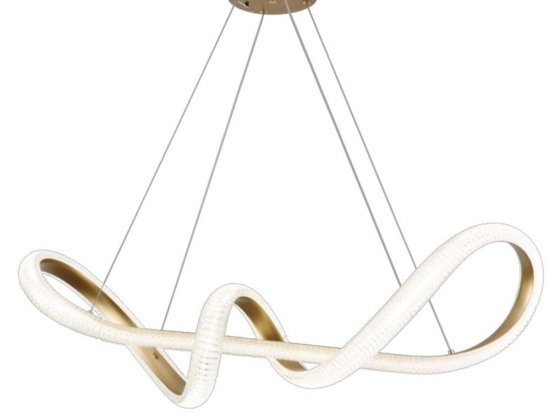 Φωτιστικό Οροφής 6098 Led Dimmable Φ120cm 6600Lm 60W 3CCT Gold Inlight