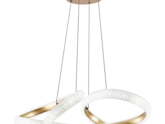 Φωτιστικό Οροφής 6100 Led Dimmable Φ60cm 4400Lm 40W 3CCT Gold Inlight