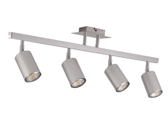 Φωτιστικό Οροφής - Σποτ 9087-4 70x22 4xGU10 Silver Inlight