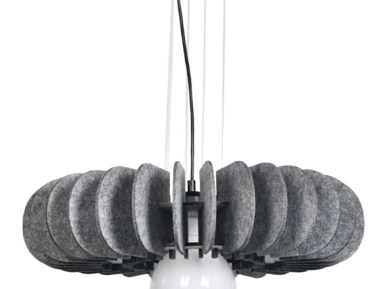 Φωτιστικό Οροφής Acoustic 4059 50x12cm 1xE27 Grey Inlight