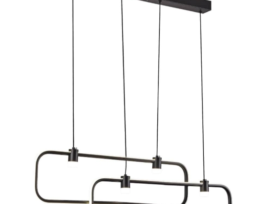 Φωτιστικό Οροφής 6103 Led Dimmable 80x200cm 6000Lm 60W 3CCT Black Inlight