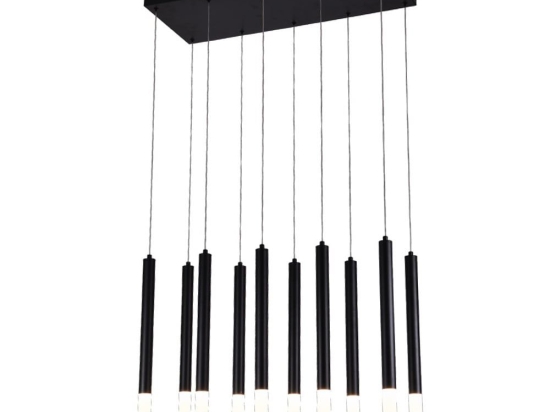 Φωτιστικό Οροφής 4066-10 Led 75x200cm 4000Lm 3000K 10x5W Black Inlight