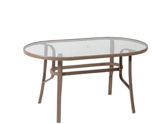 Τραπέζι Οβάλ 154561 Brown 90X160X75cm