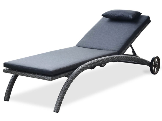 Ξαπλώστρα 176211 Anthracite 210X70X40/98 cm
