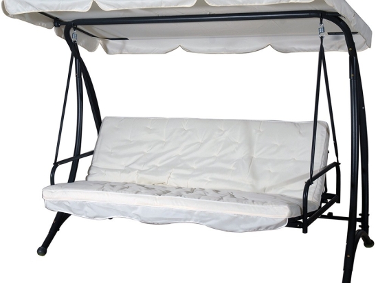 Κούνια-Καναπές 3 Θέσεων 203447 Beige 220χ105χ170cm