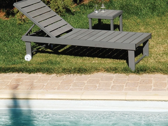 Ξαπλώστρα Ανακλινόμενη 5 Θέσεων 203480 Light Grey 196x63x38cm