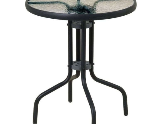 Τραπέζι 21070-70 Φ70x70cm Black