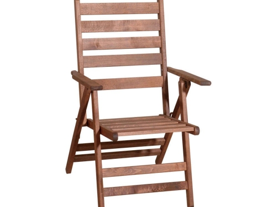 Πολυθρόνα Πτυσσόμενη 4 Θέσεων 213708 69x63x101cm Brown