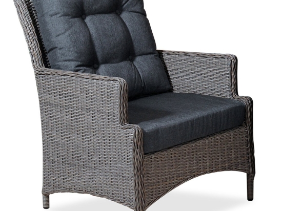 Πολυθρόνα Rattan Hamburg 223918 70x82x95cm Grey