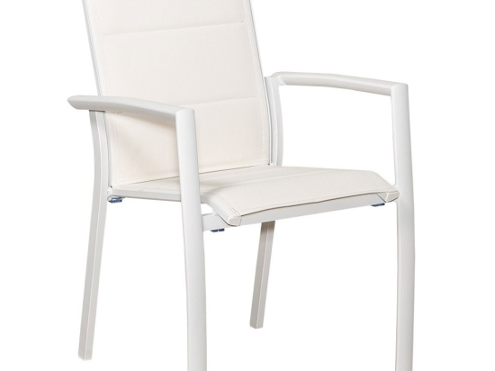 Πολυθρόνα Αλουμινίου Sienna 223919 56.5x62x89cm White