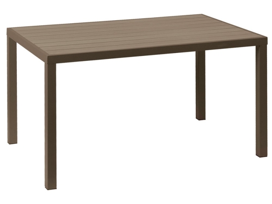 Τραπέζι Παραλ/μο Με Polywood 223931 134x74x72cm Brown