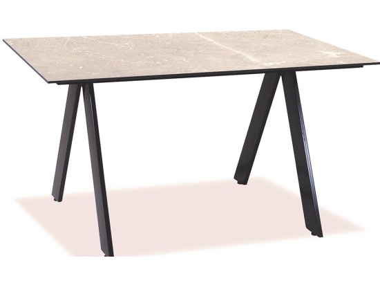 Τραπέζι Παραλ/μο Αλουμινίου Hpl 22513 120x80x75cm Beige-Black