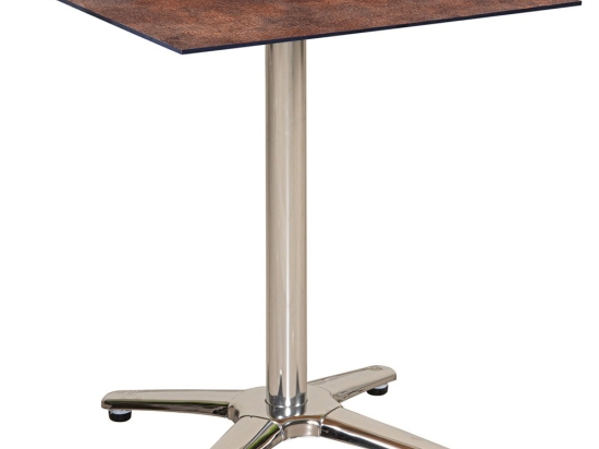 Τραπέζι Τετράγωνο Hpl 23966 60x60x75cm Beige-Brown