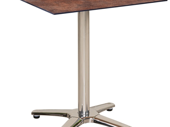 Τραπέζι Τετράγωνο Hpl 23967 70x70x75cm Beige-Brown