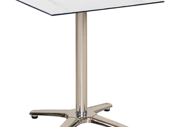 Τραπέζι Τετράγωνο Hpl 23970 60x60x75cm Beige-White