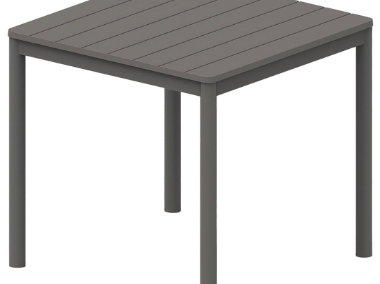 Τραπέζι Πολυπροπυλένιου 251430 80x80cm Dark Grey