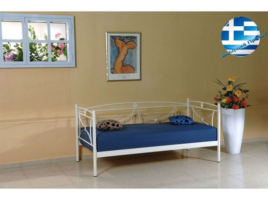 Καναπές - Κρεβάτι Μεταλλικός 198x98cm 3709 White Μέταλλο