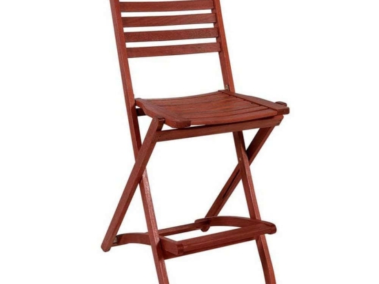 Σκαμπό Πτυσσόμενο Ξύλινο 59x70x75 C3045-AR Red Shorea
