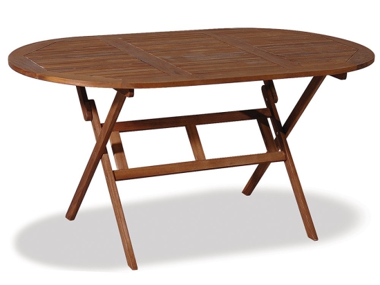 Τραπέζι Οβάλ Πτυσσόμενο CUT-15-85OF-AC 150x85x72cm Natural