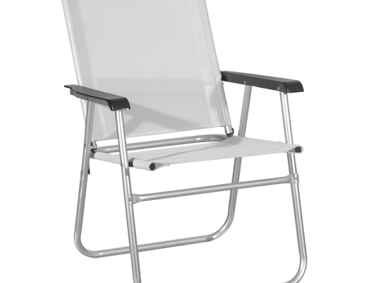 Πολυθρόνα Αλουμινίου Πτυσ/νη DC3018-W 57x54x85cm White-Grey