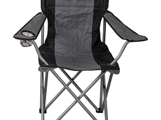 Καρέκλα Camping Μεταλλική Πτυσ/νη DC5002-G 49x82x88cm Black-Grey