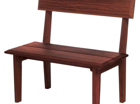 Παγκάκι 2 Θέσεων Heron Back Bench Brown 89X55X89 cm Διθέσιος