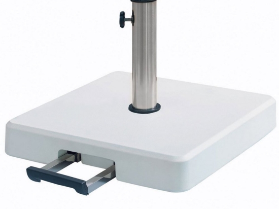 Βάση Ομπρέλας 35 kgr Με Λαβή Και Ρόδες 50Χ50 cm LTH35-W White