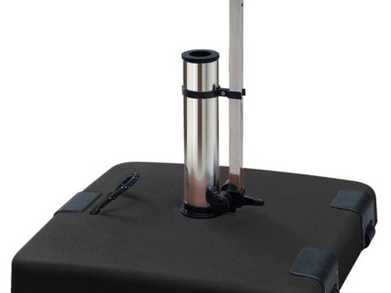 Βάση Ομπρέλας 50 kgr Με Λαβή Και Ρόδες 50Χ50 cm LTH50B Black