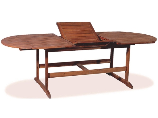 Τραπέζι Ξύλινο Επεκτεινόμενο MER-20 AC 150+50x90x72cm Natural