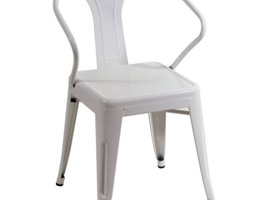 Πολυθρόνα Στοιβαζόμενη SM-1026-W 49x53.5x79cm White