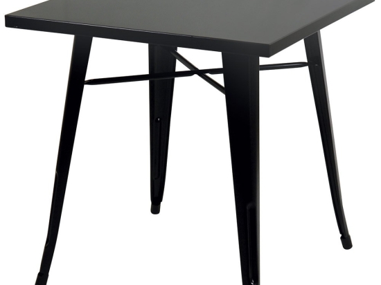 Τραπέζι Γαλβανισμένο Μεταλλικό SM-T1101-60-B 60x60x72cm Black