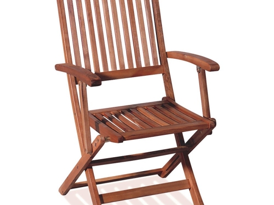 Πολυθρόνα Χαμηλής Πλάτης Ξύλινη VAL-A AC 63x55x96cm Natural
