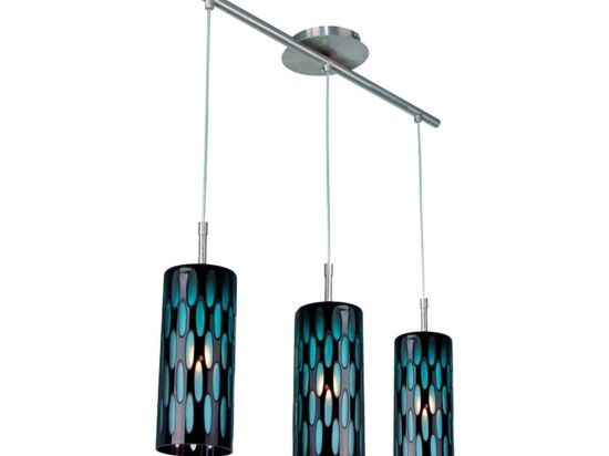 Φωτιστικό Οροφής Las LAS3PE8BL 3xE27 Blue-Silver Aca