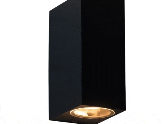 Φωτιστικό Tοίχου - Σποτ LG2204GU10B 2x35W GU10 IP65 Black Aca