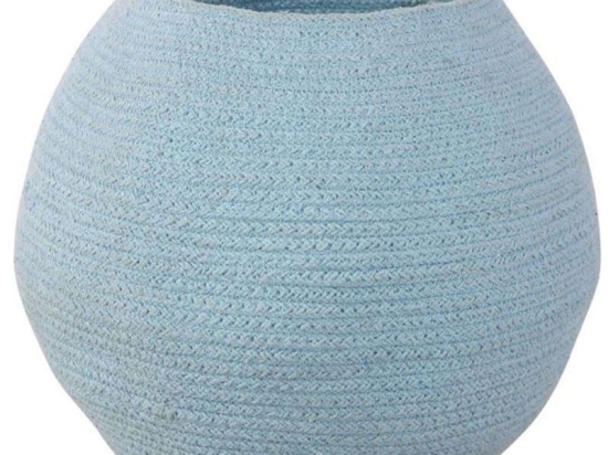 Καλάθι Αποθήκευσης Σφαίρα Bola LOR-BSK-BOLA-AQUA Aqua 30X30X30Cm Lorena Canals Βαμβάκι